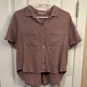 Madewell Dusty Rose Button-Down Shirt